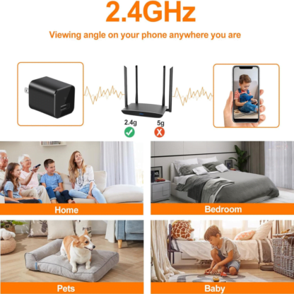 Cargador Tipo C Con Camara Espia Wifi - Imagen 5