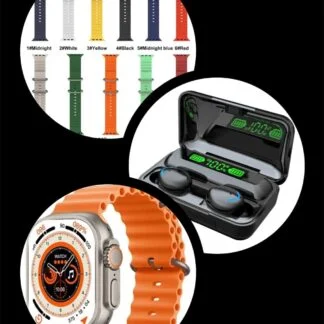 Combo Smartwatch y Audífonos M10 Correa Colores