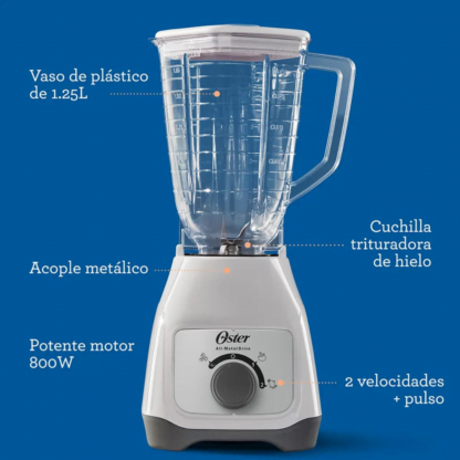 Licuadora Oster de plástico blanca - Imagen 4