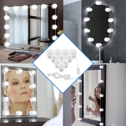 Kit De Luces Led Para Espejo Tocador 10uds - Imagen 7