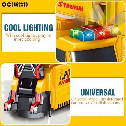 Carro Camion Construccion Robot Transformers - Imagen 4