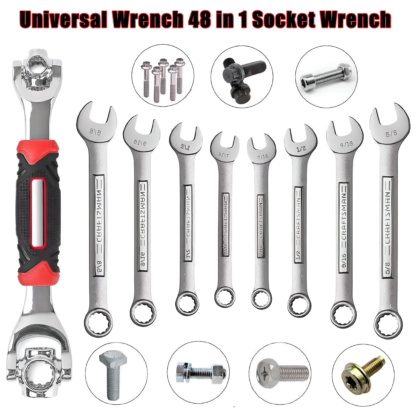 Llave Multifuncional 48 en 1 con Cabezal Giratorio de 360° - Imagen 2