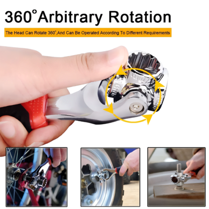Llave Multifuncional 48 en 1 con Cabezal Giratorio de 360° - Imagen 3