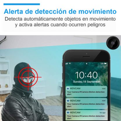 Mini Cámara Oculta con Cámara Espía WiFi - Imagen 4