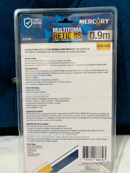 Multitoma Salidas de 8 Tomas de 83cms - Imagen 2