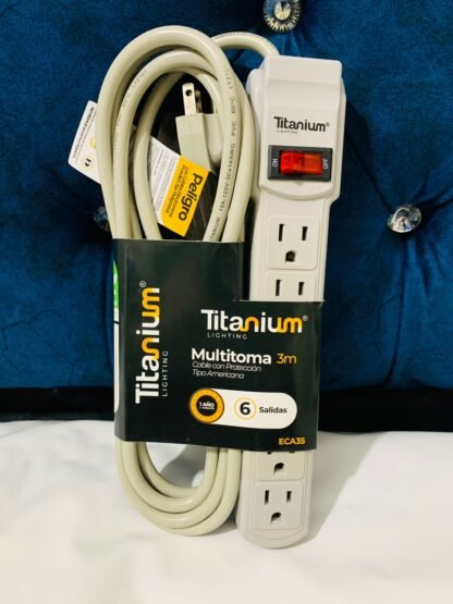 Multitoma Eléctrica de 6 Salidas x 90 cms