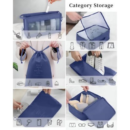 Kit Organizador De Viaje Multifuncional - Imagen 4