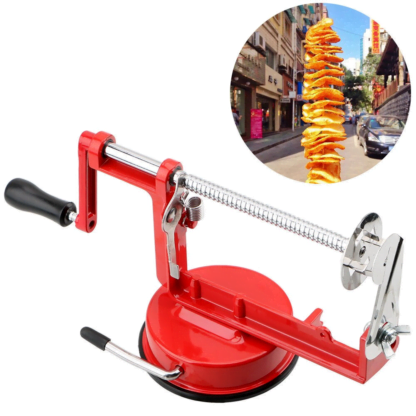 Cortador de Papas, Verduras y Frutas en Espiral de Acero Inoxidable