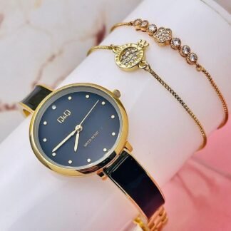 Reloj Q&Q para Dama Style Nacar+Pulsera
