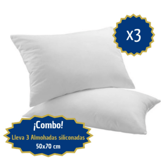 Set x 3 Almohadas Siliconada 50x70