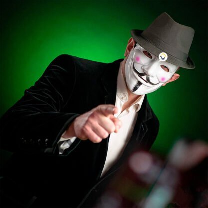 Máscara Anonymous Hacker Fiesta - Imagen 3