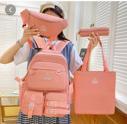 Bolso+Mochila+Canguro+Cartuchera para Niñas