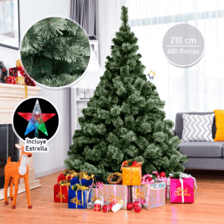 Árbol Navidad Clásico Tupido Verona 2.10 mts