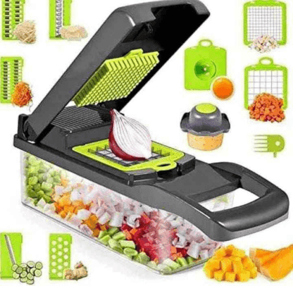Cortador Rayador y Picador de Frutas y Verduras - Imagen 2
