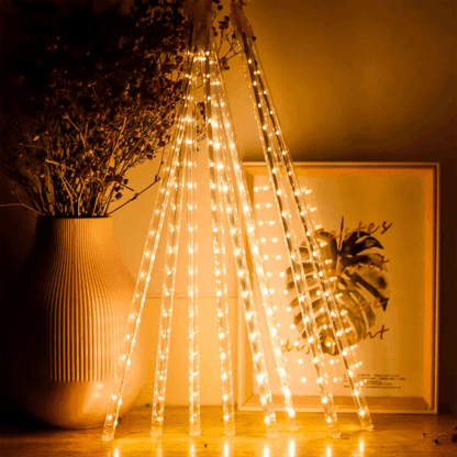 Luces Led Meteoro Solares Navidad 3 Mts - Imagen 7