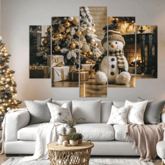 Cuadro de Navidad  2024 24 5 Piezas