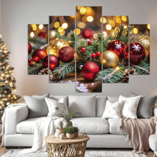 Cuadro de Navidad 2024 25 5 Piezas