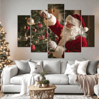 Cuadro de Navidad 2024 27 5 Piezas