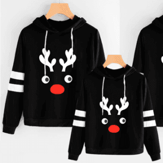 Buzo Saco Hoodie Dama Renos Navidad