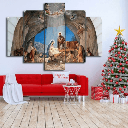 Cuadro de Navidad 5 Piezas 296