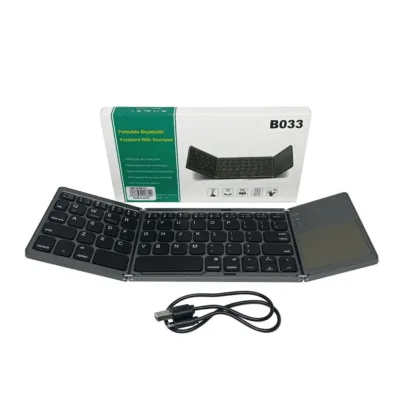 Teclado Mini Plegable con Panel Tactil  Bluetooth - Imagen 2