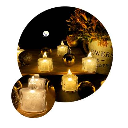 Velas Led Efecto Cristal - Imagen 2